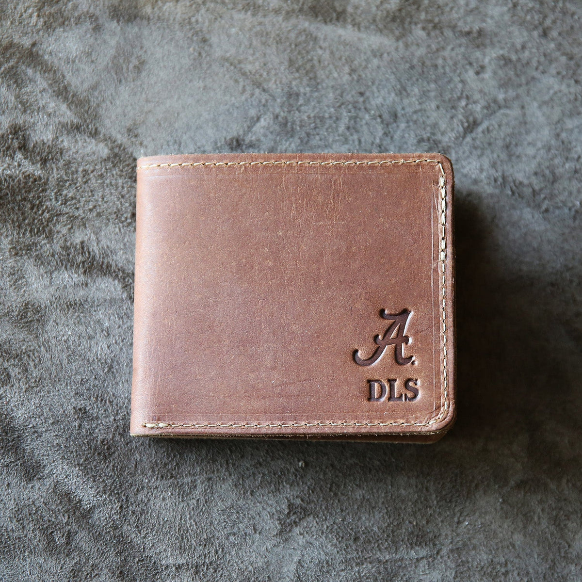The Officially Licensed Alabama Big Dixie Fine Leather BiFold Wallet