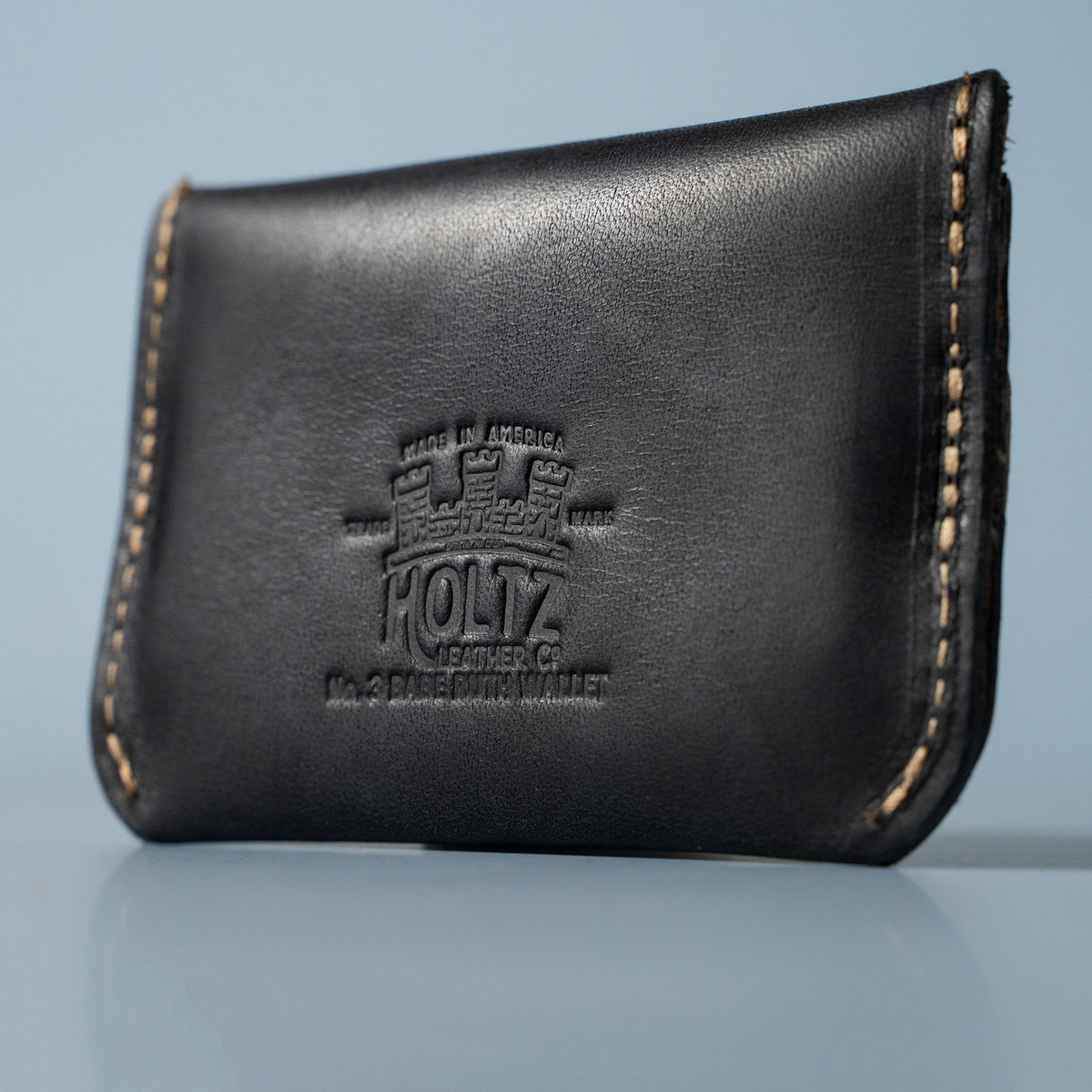 No. 3 Babe Ruth – Personalized Fine Leather Front Pocket Wallet
