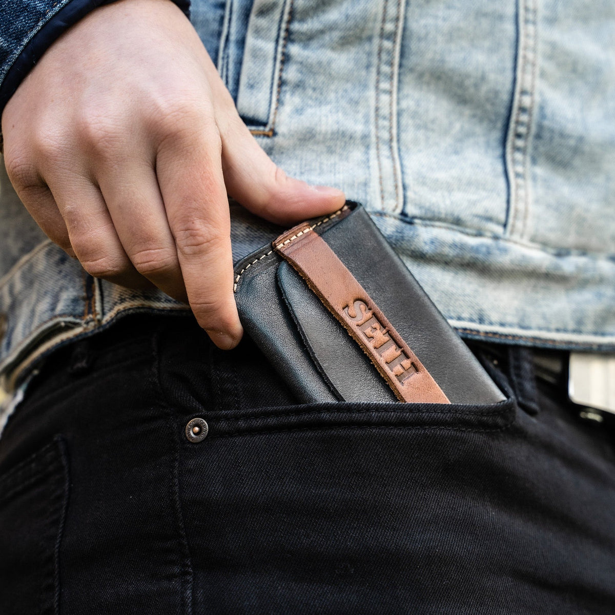 No. 3 Babe Ruth – Personalized Fine Leather Front Pocket Wallet