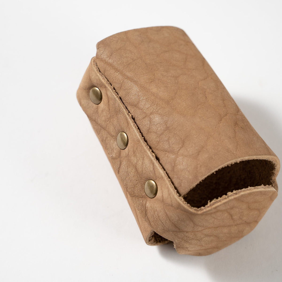The Blitz Can Coozie - Bison Full-Grain Leather