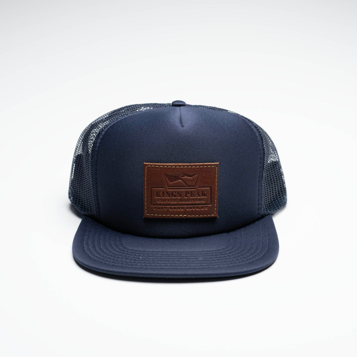 Debossed Heat Pressed - Otto 32-1037 &quot;OTTO SNAP&quot; 5 Panel Trucker Snapback Custom Leather Patch Hat with YOUR LOGO