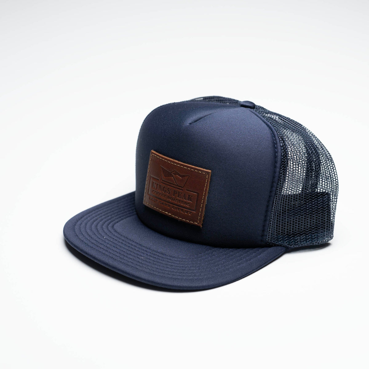 Debossed Heat Pressed - Otto 32-1037 &quot;OTTO SNAP&quot; 5 Panel Trucker Snapback Custom Leather Patch Hat with YOUR LOGO