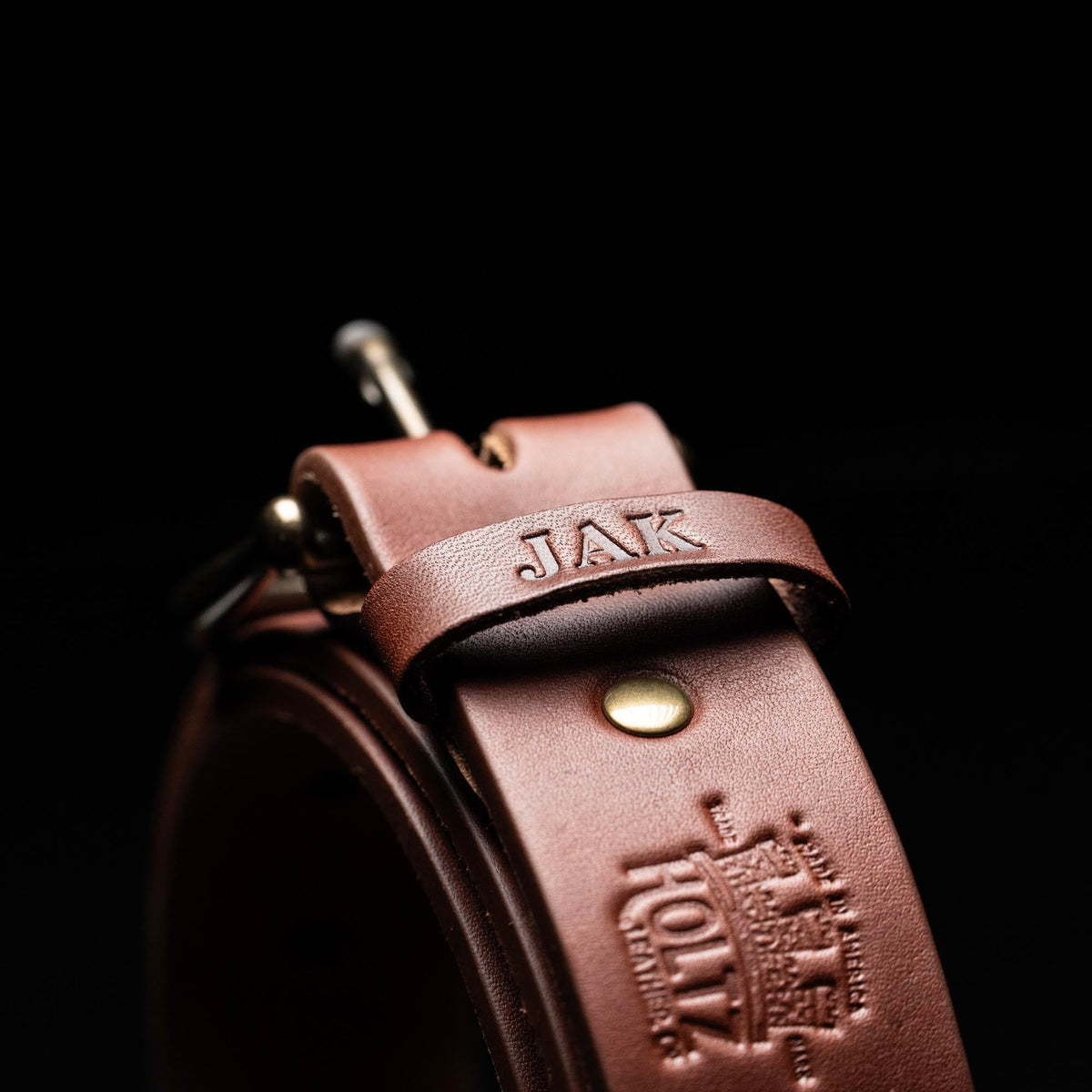 Personalized Bridle Leather Men&#39;s Casual Belt – Square Nickel or Brass Buckle