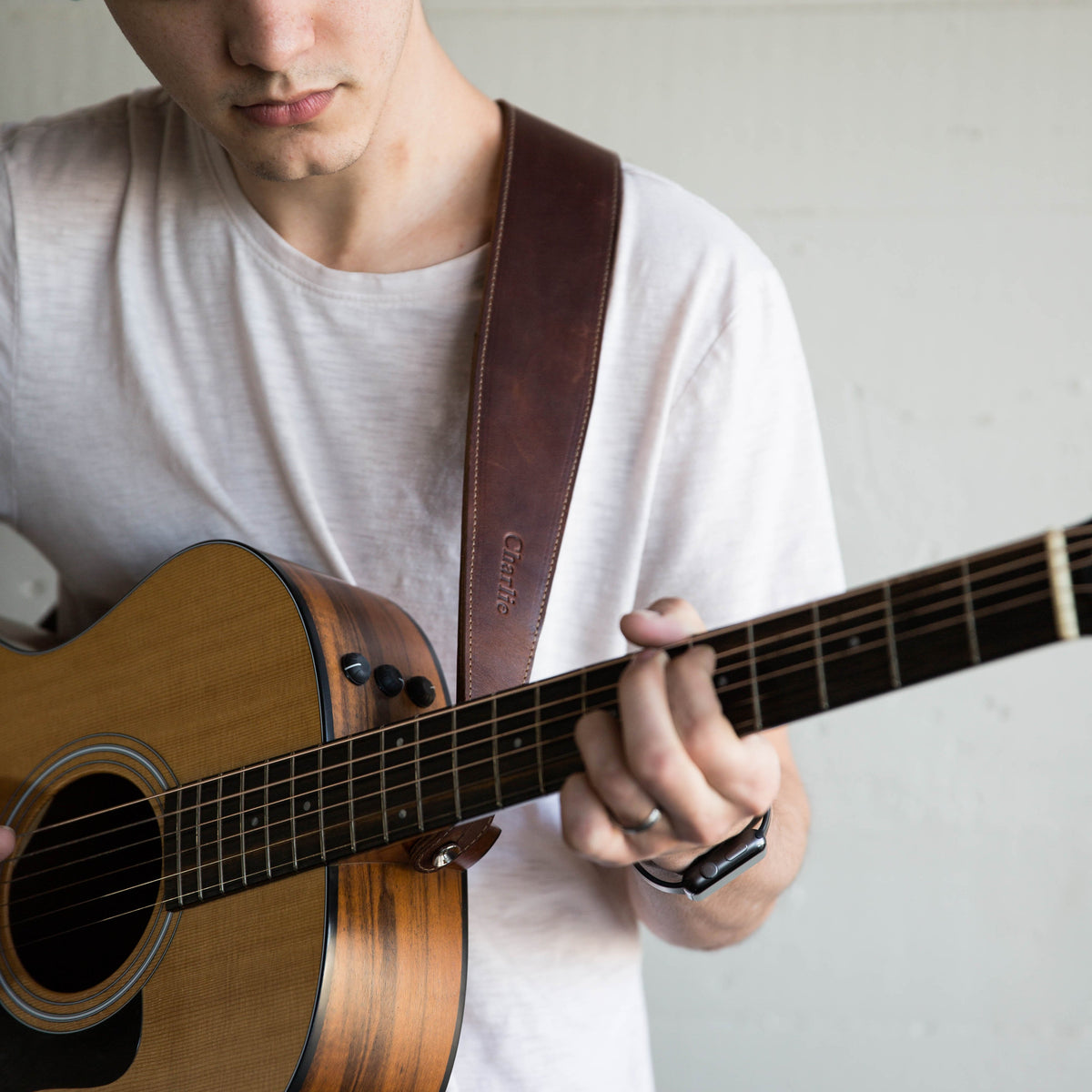 The Legend ~ Personalized Fine Leather Guitar Strap