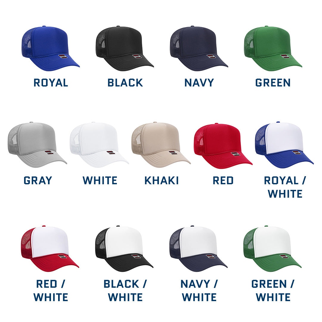 Vintage Ink™ Foam Trucker Hat Otto Foamie Cap 32-467 ~ Customized with Your Logo