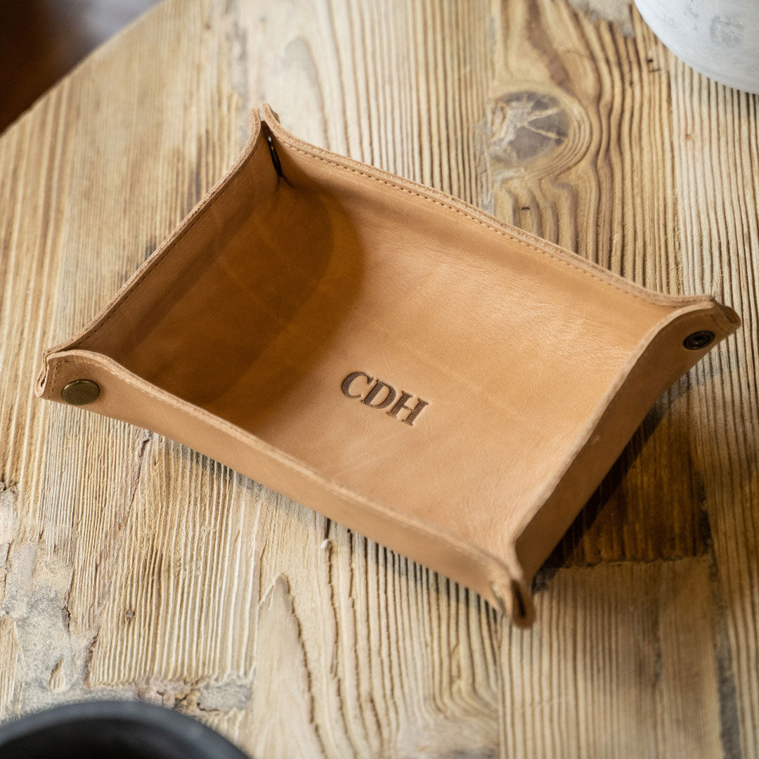 The Jetsetter - Personalized Full-Grain Leather Travel Caddy