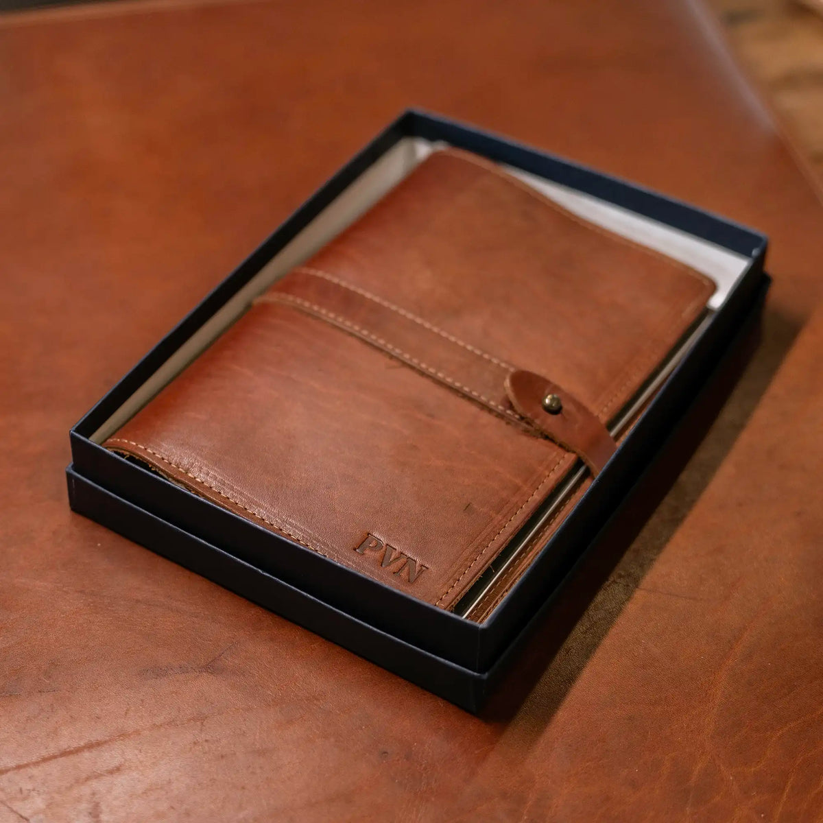 The Inventor Personalized Fine Leather A5 Moleskine Journal Diary - With Logo