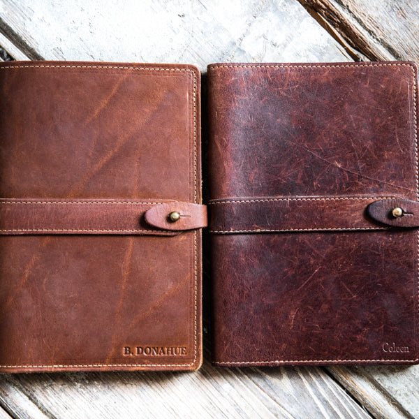 The Inventor Personalized Fine Leather A5 Moleskine Journal Diary - With Logo
