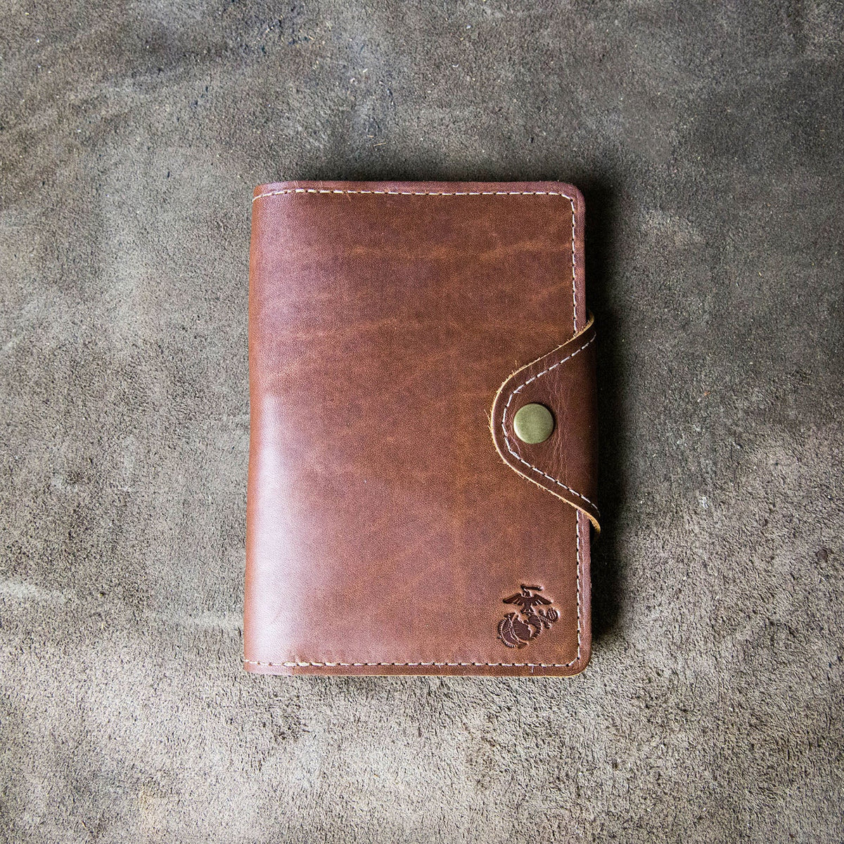 The Officially Licensed Marine Corps Logbook Fine Leather Field Notes Moleskine Wallet Pocketbook Cover