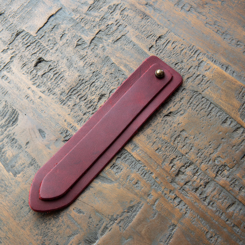 Personalized Fine Leather Double Bookmarks