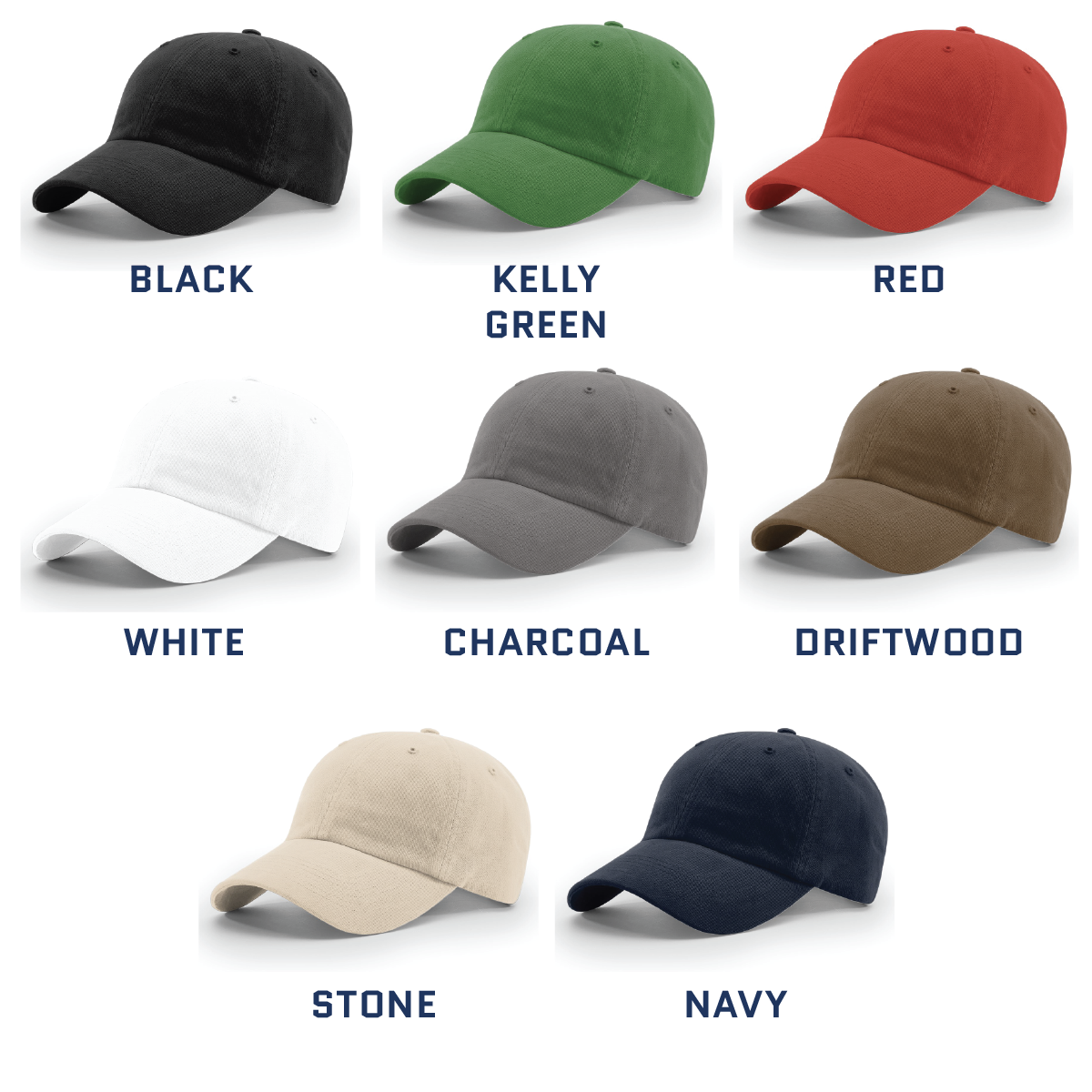 Vintage Ink™ Dad Hat - Richardson R55 Dad/Mom Cap Low Profile - with Your Logo