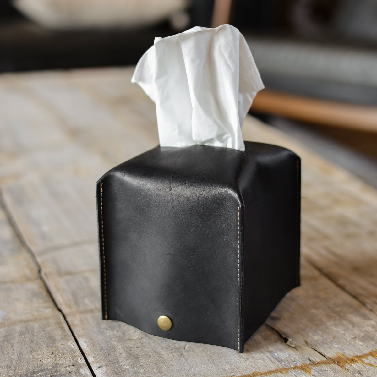 Fine Leather Tissue Box Cover