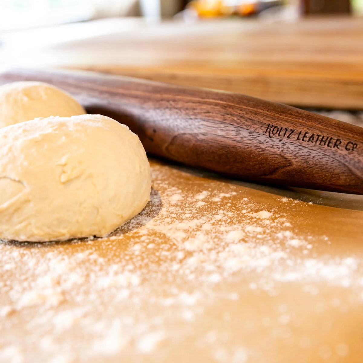Hand-Turned French Style Wood Rolling Pin