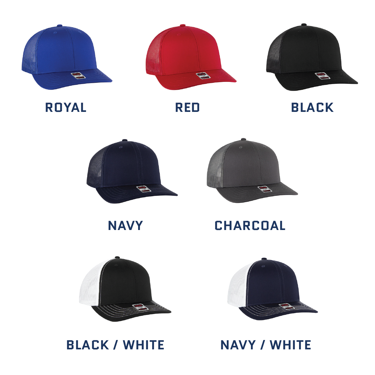 Lasered Leather Patch Mesh Back Kids Trucker Hat ~ OTTO 112-1 Youth Baseball Cap ~ Customized with YOUR LOGO