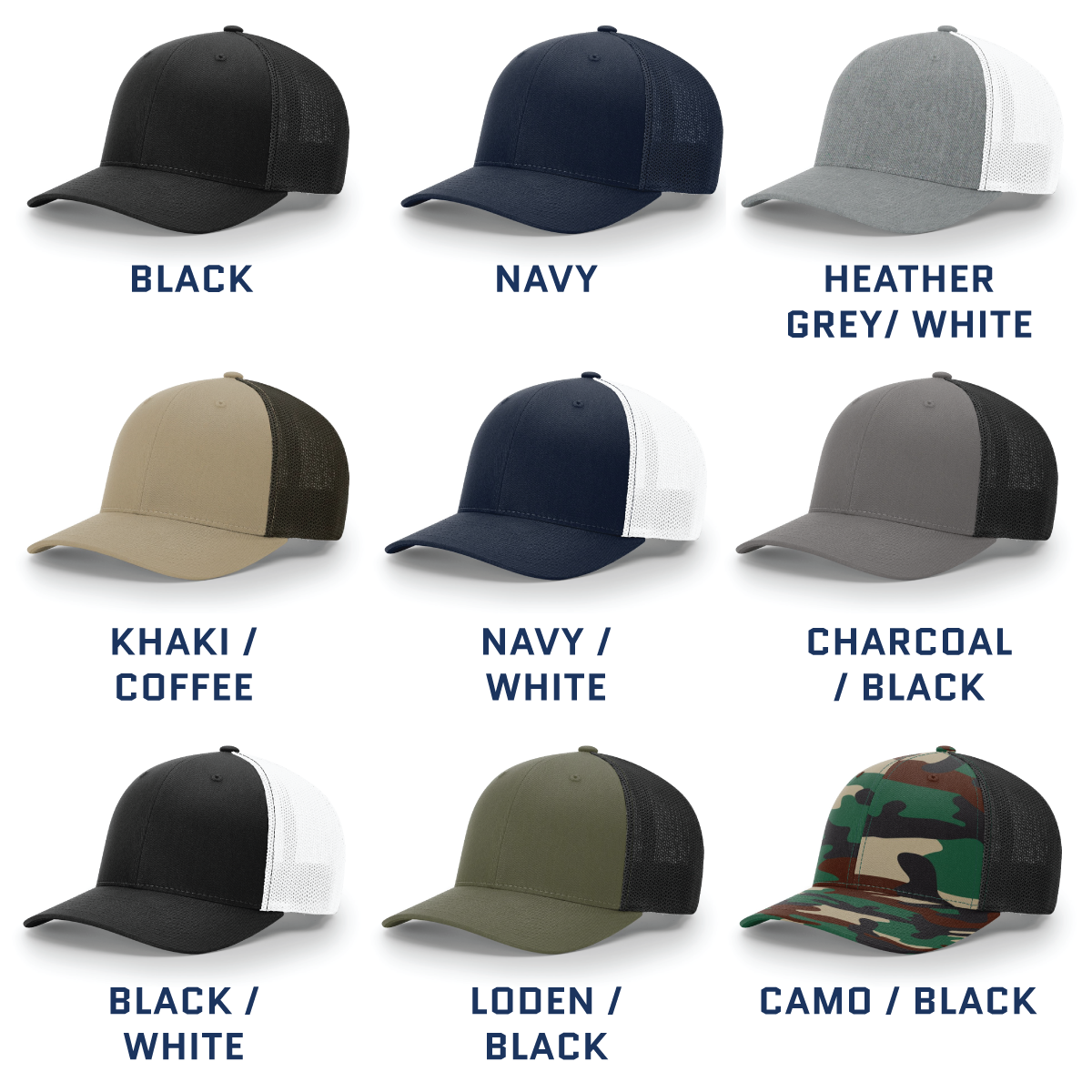 Vintage Ink™ Trucker Hat ~ Richardson 110 R-Flex Trucker Hat ~ Customized with YOUR LOGO
