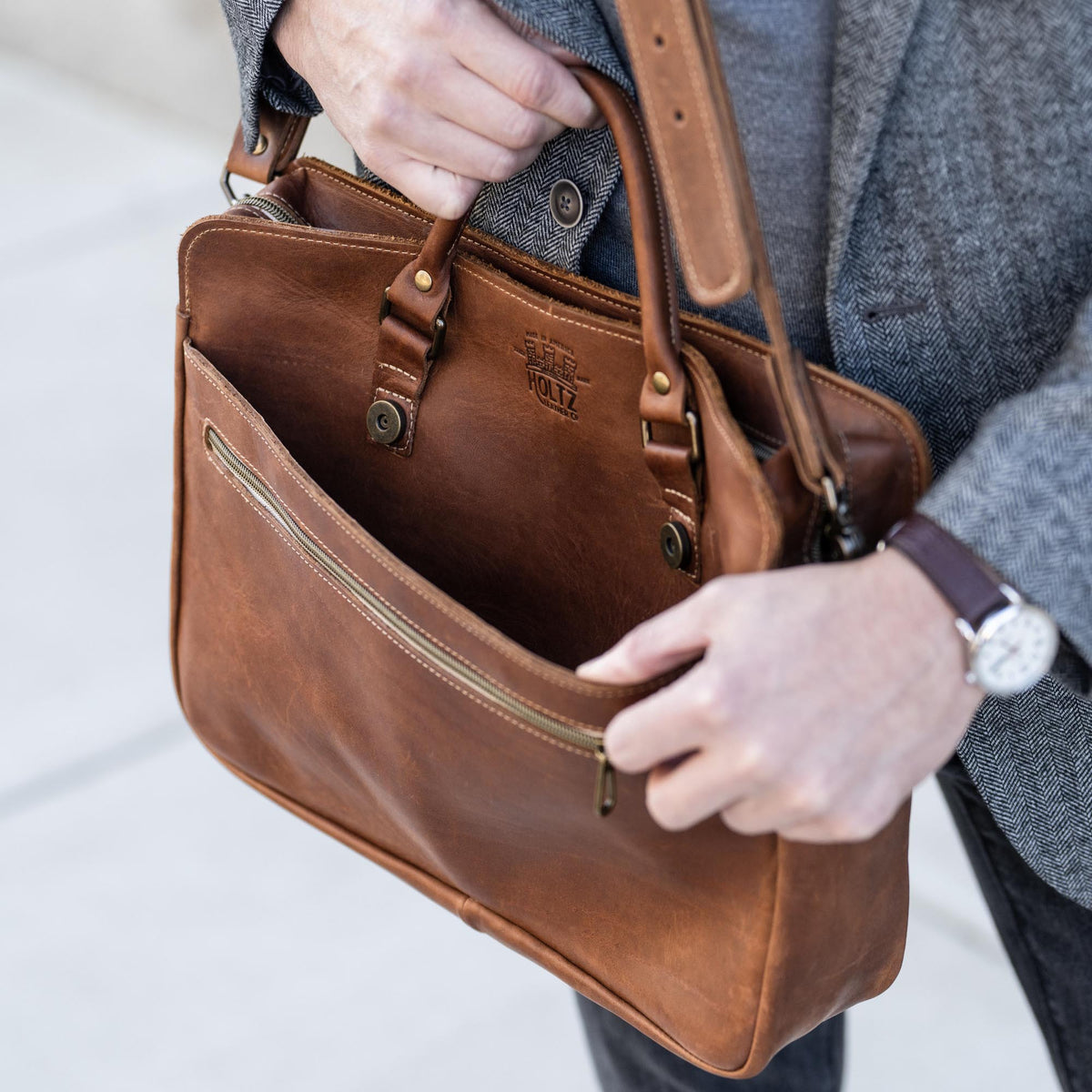 No. 102 Entrepreneur Women's Fine Leather Briefcase & Professional Laptop Bag