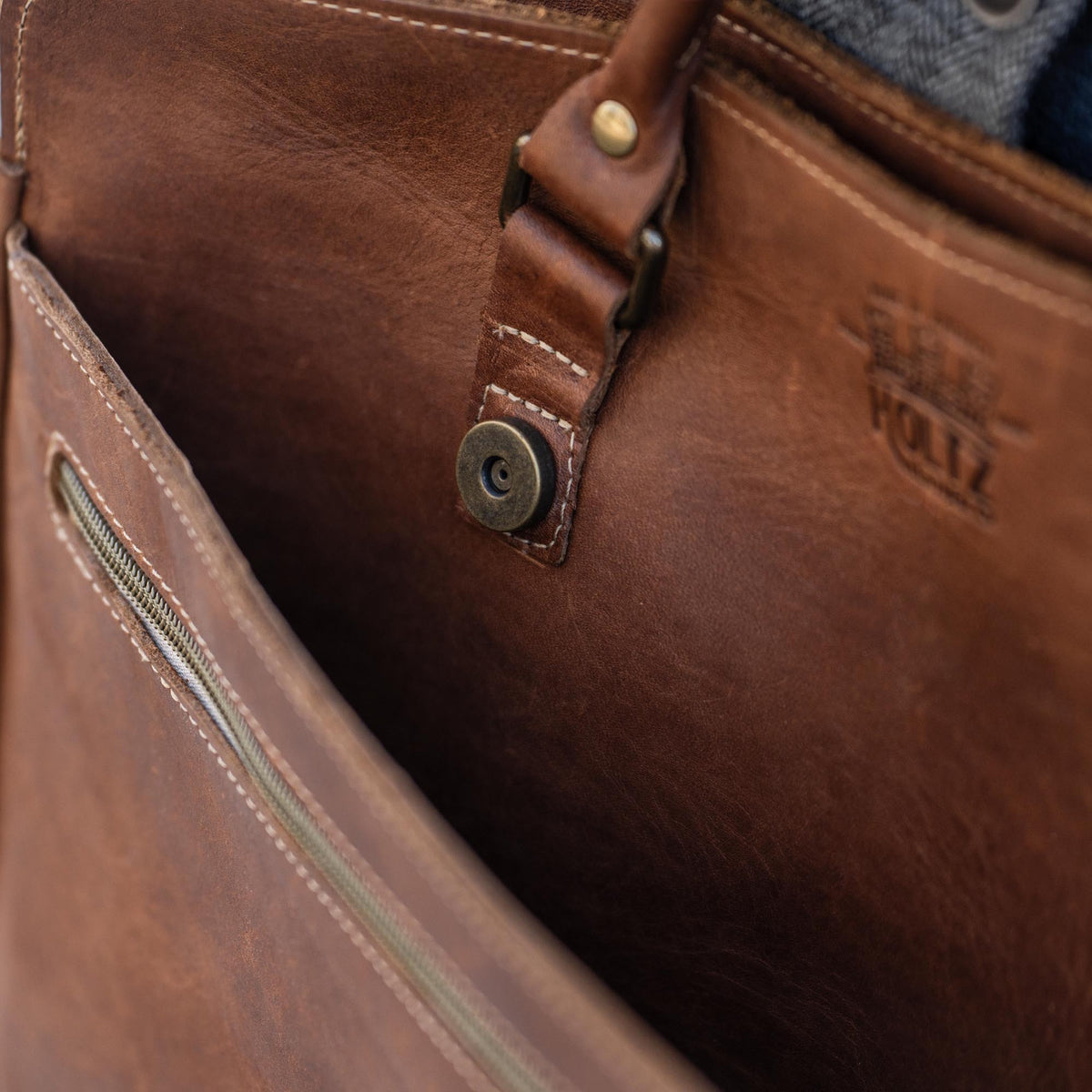 No. 102 Entrepreneur Fine Leather Briefcase & Professional Laptop Bag