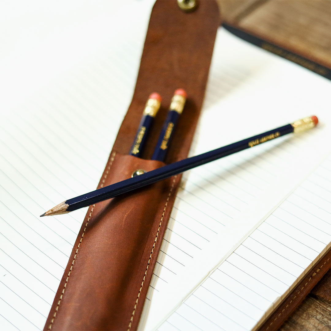 Personalized Fine Leather Pencil Sleeve