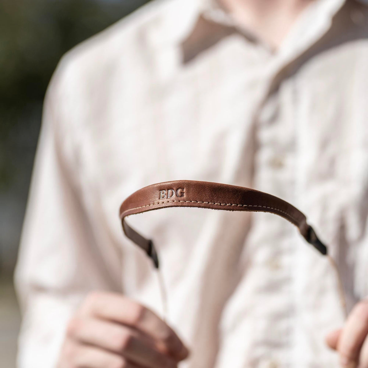 Personalized Fine Leather Sunglass Strap