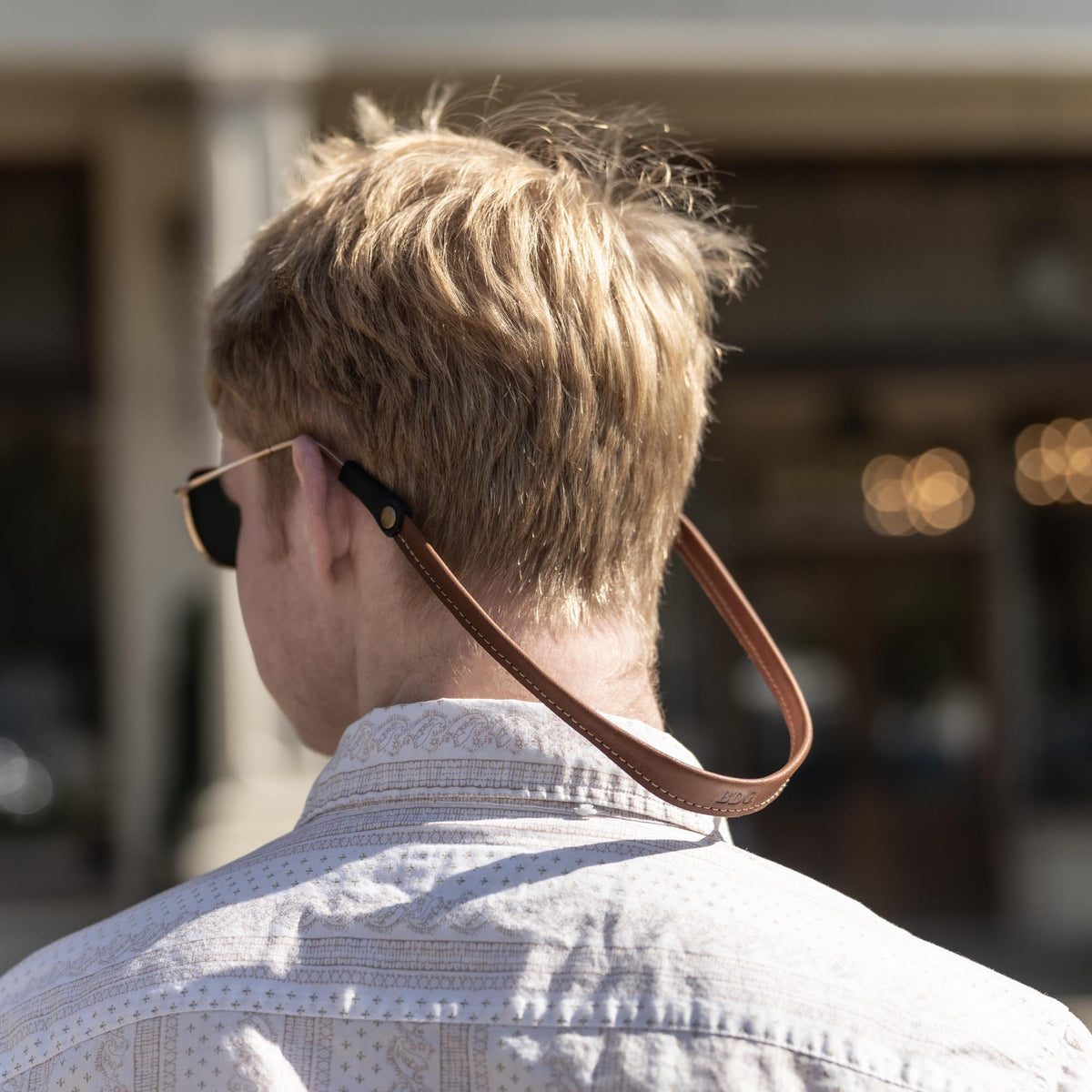 Personalized Fine Leather Sunglass Strap