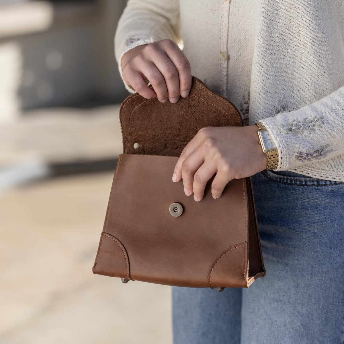 The Aly Fine Leather Women's Petite Purse