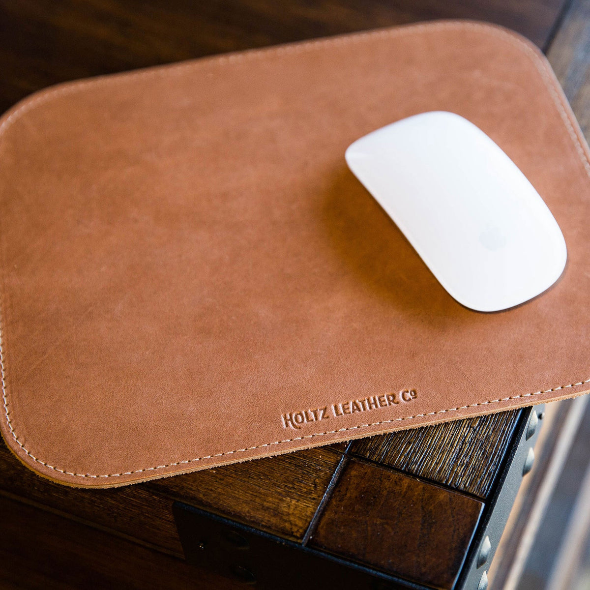 The Architect Personalized Fine Leather Mousepad Office Accessories