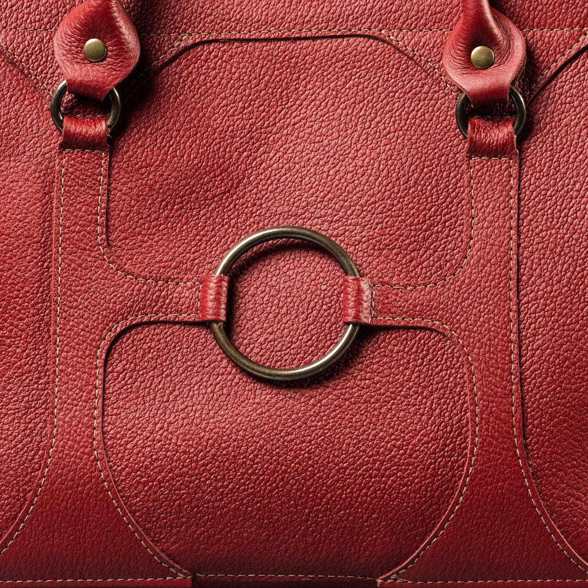 The Ellie Fine Leather Structured Women's Handbag and Crossbody Purse