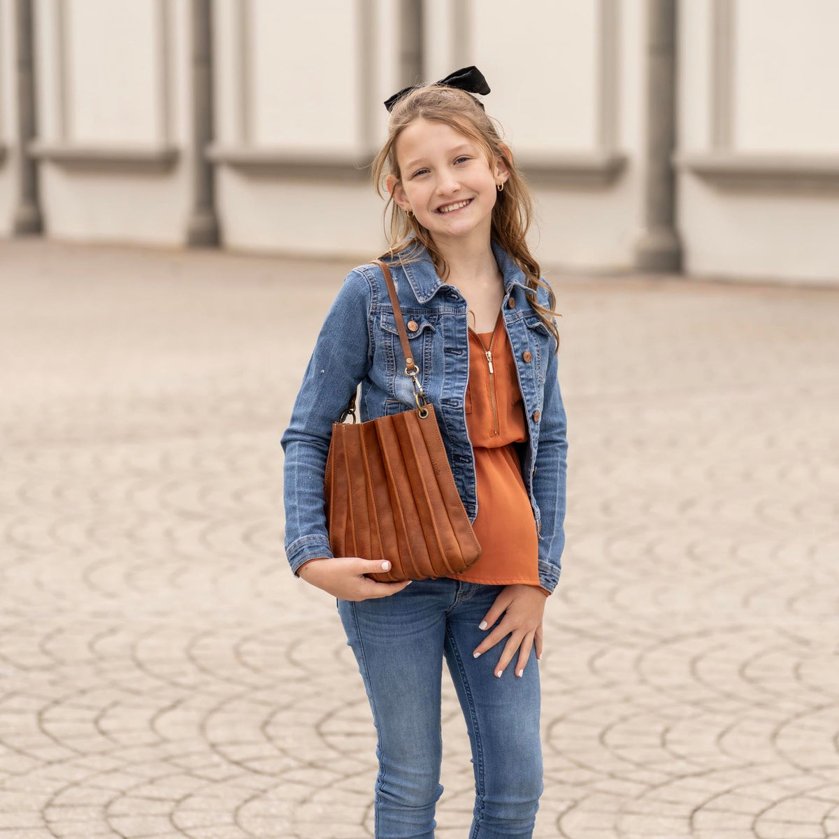 The Kiley Fine Leather Pleated Women's Crossbody Purse and Shoulder Bag