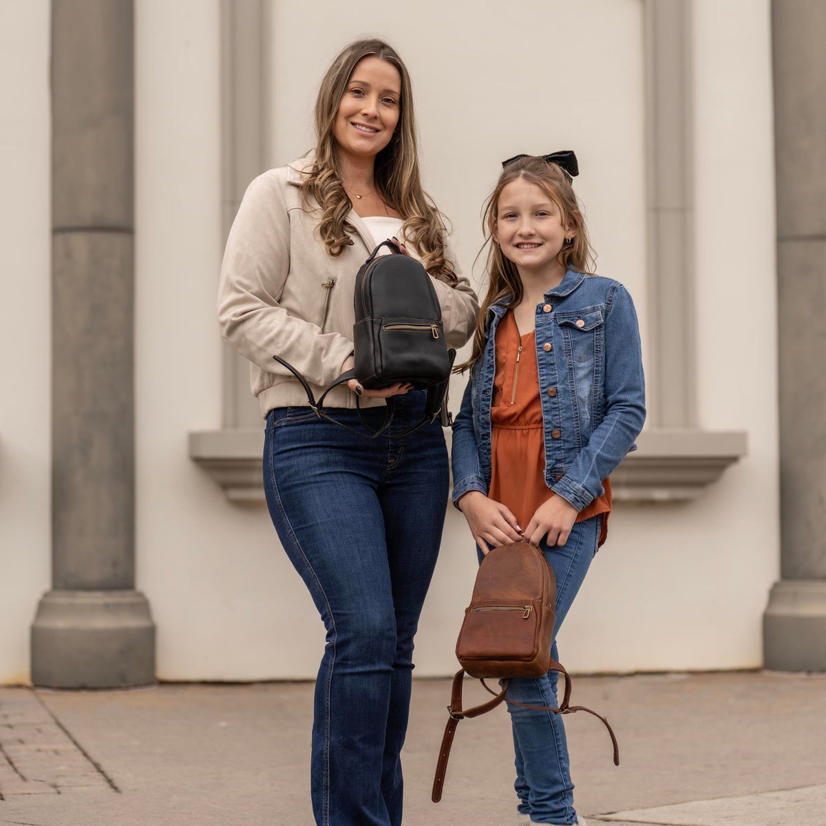 The Mini Della Fine Leather Backpack Purse