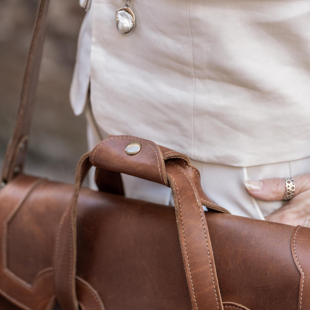 The No. 101 Professional Uptown Bag Fine Leather Briefcase