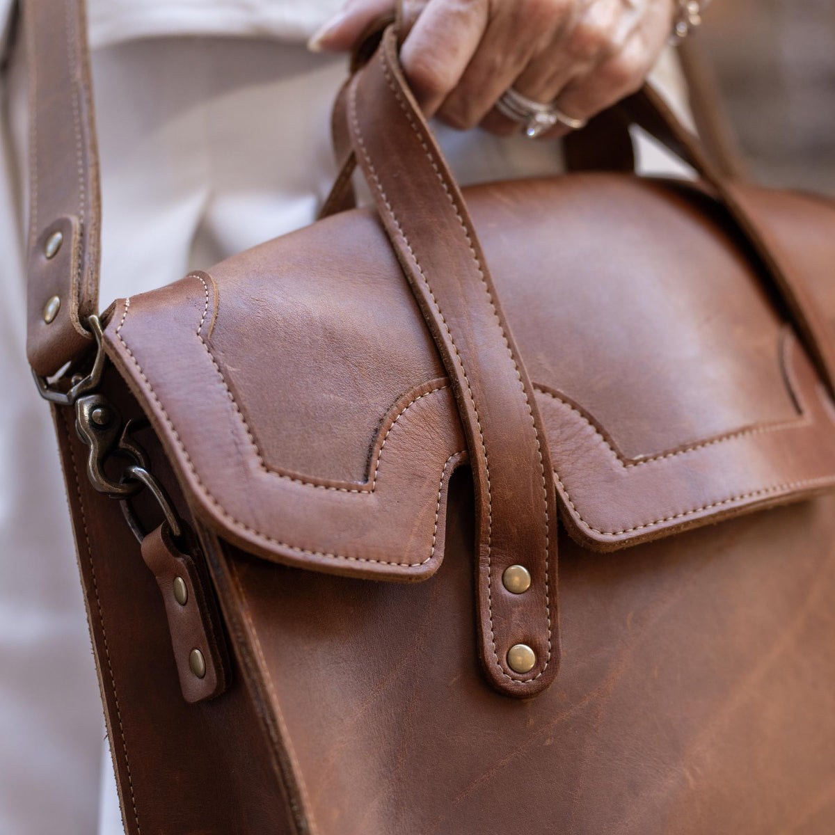 The No. 101 Professional Uptown Bag Fine Leather Briefcase