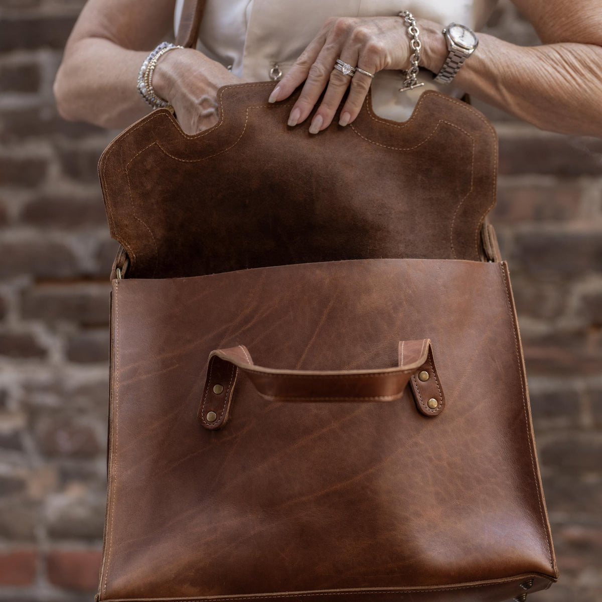 The No. 101 Professional Uptown Bag Fine Leather Briefcase