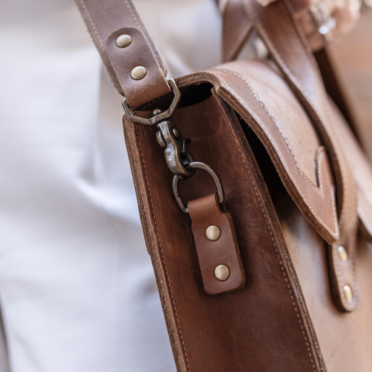The No. 101 Professional Uptown Bag Fine Leather Briefcase