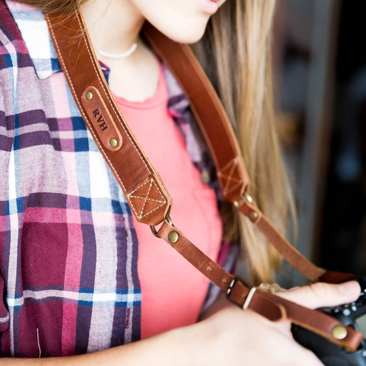 The Nomad Personalized Fine Leather Camera Strap