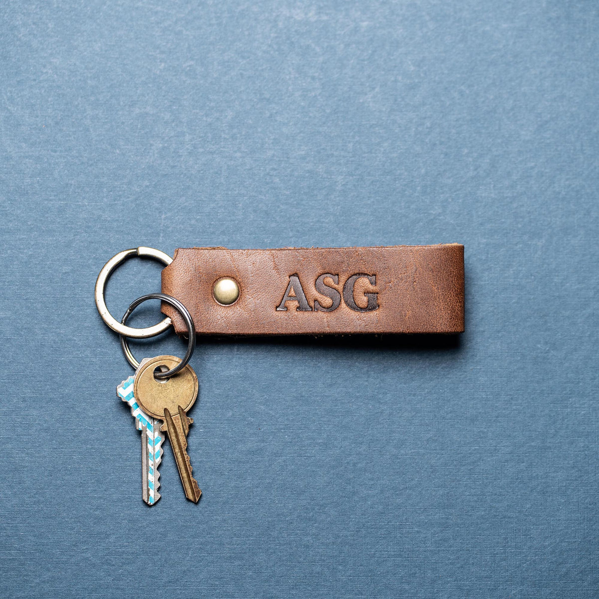 The Tucker Fine Leather Keychain Key ring