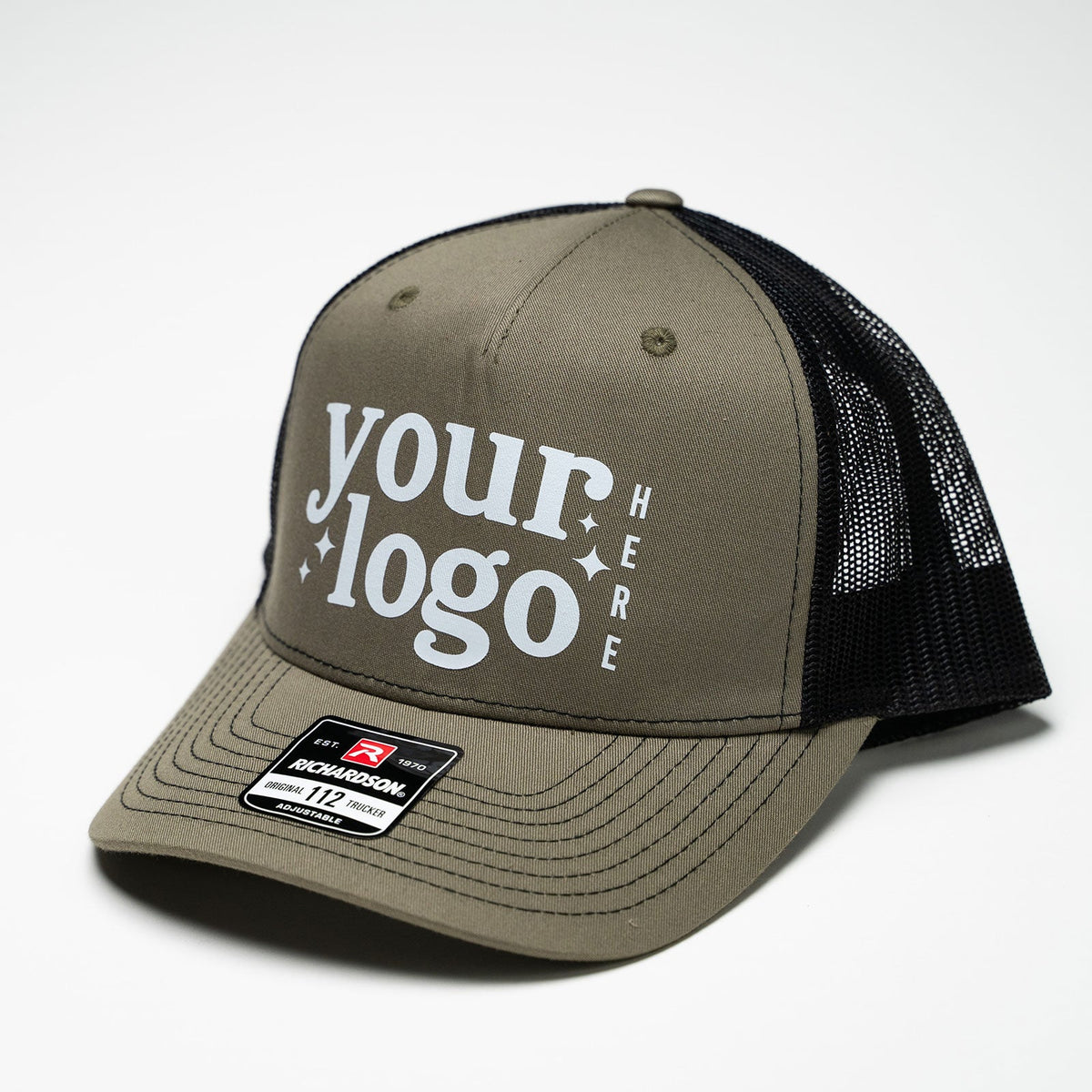 Vintage Ink™ Customized with Your Logo ~ Richardson 112FP Five Panel Trucker Hat