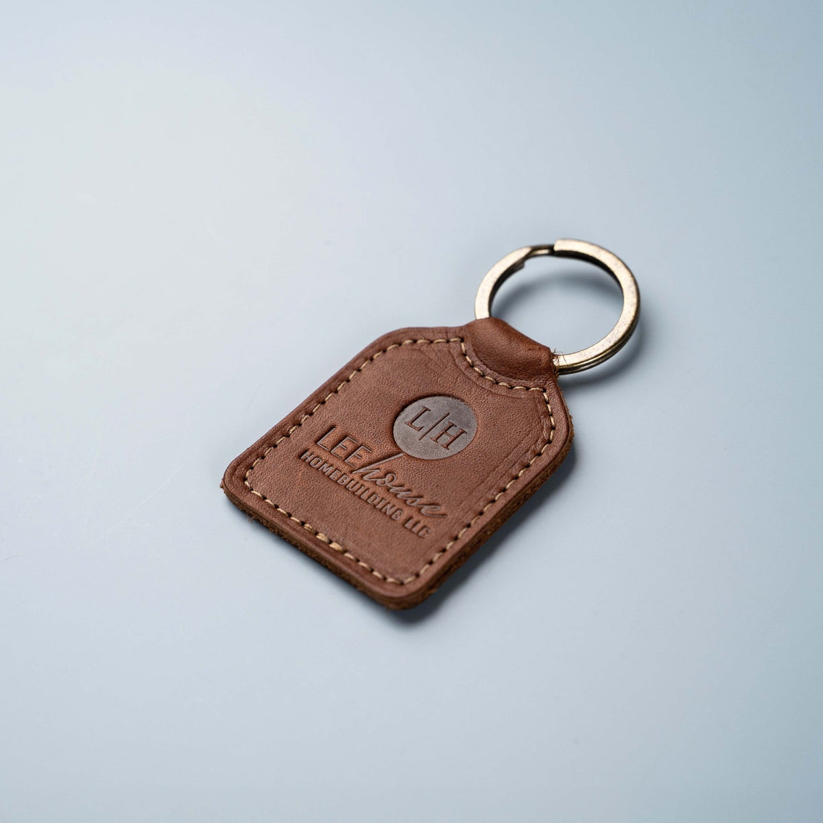 Fine Leather Key Chain - Add a Custom Logo