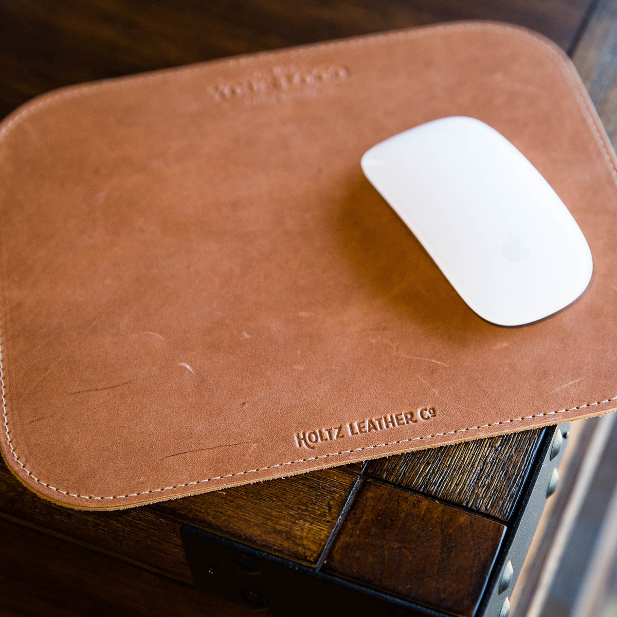 The Architect Personalized Fine Leather Mousepad Office Accessories